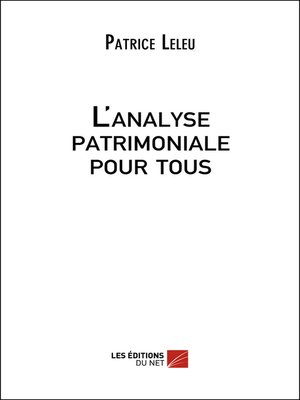 cover image of L'Analyse Patrimoniale pour tous
